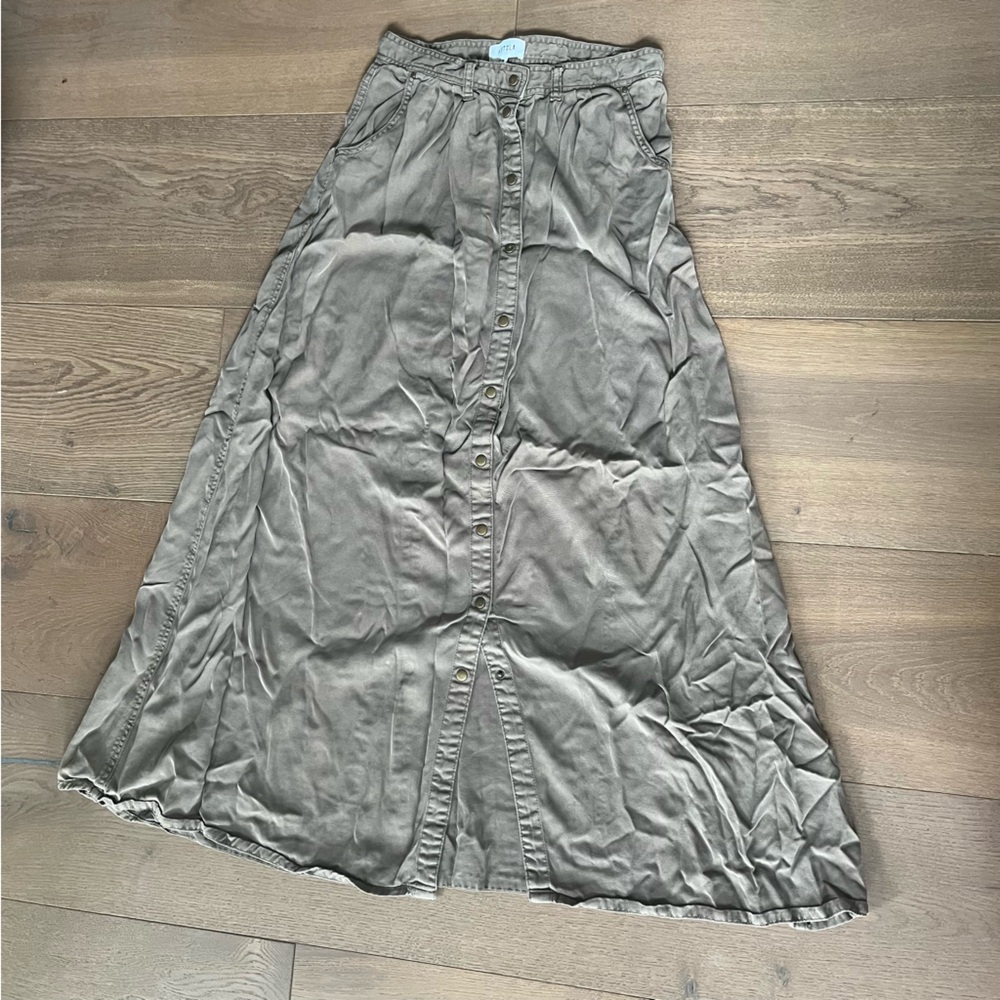 Pistola denim maxi skirt
